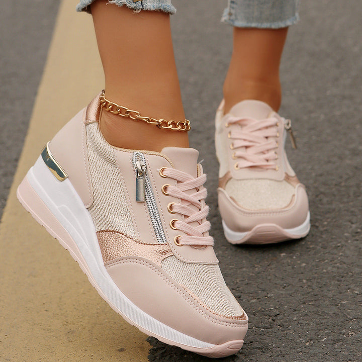Mia | Lace-Up Side Sneakers