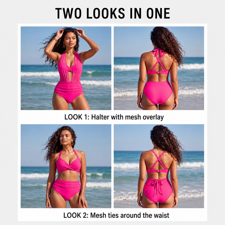 Sabine | 2-in-1 High-Waisted Tummy Control Bikini