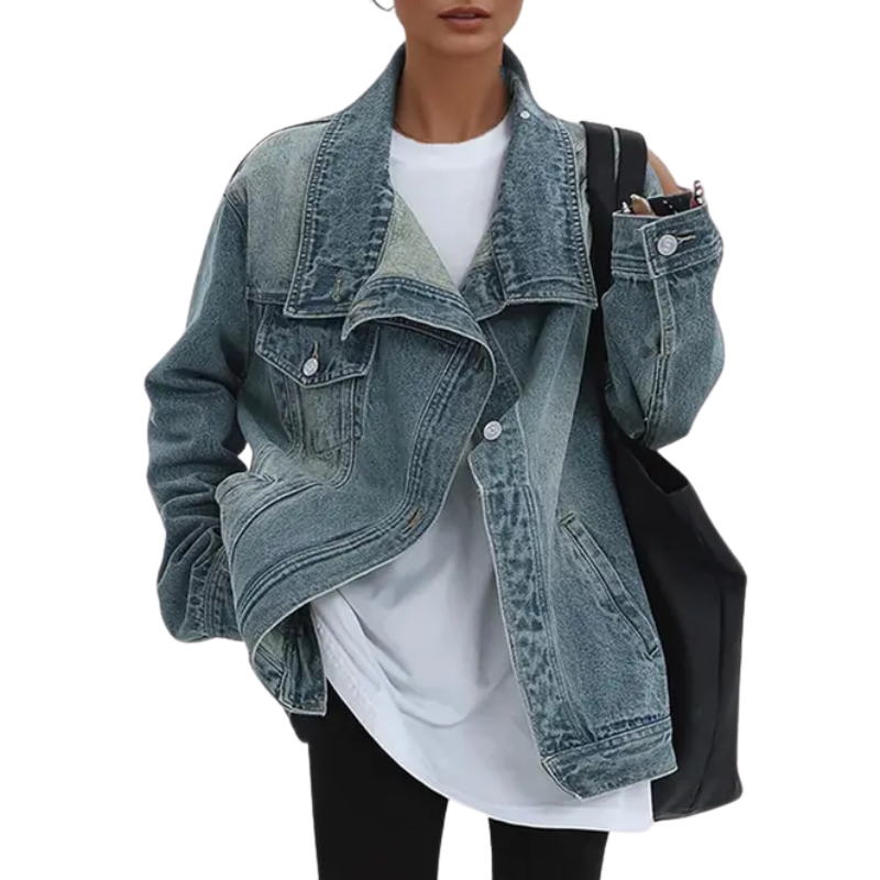 Skye | Vintage High Neck Asymmetric Jacket