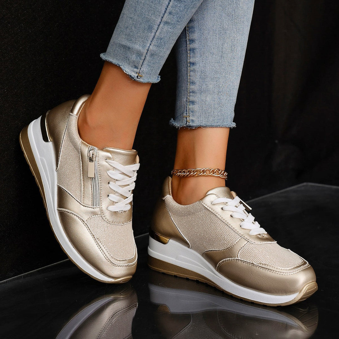 Mia | Lace-Up Side Sneakers