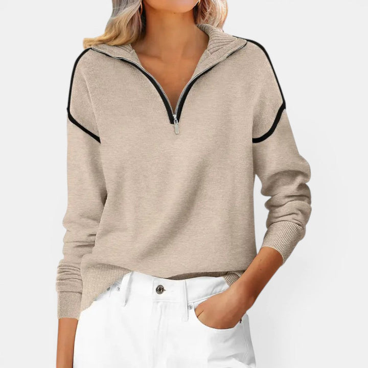 Zibby | Quarter Zip Pullover Sweater