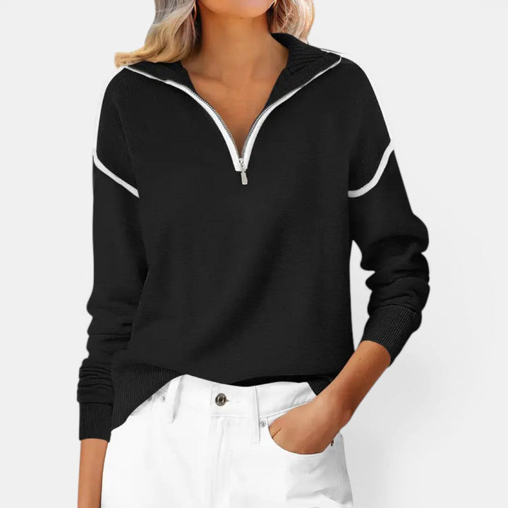 Zibby | Quarter Zip Pullover Sweater