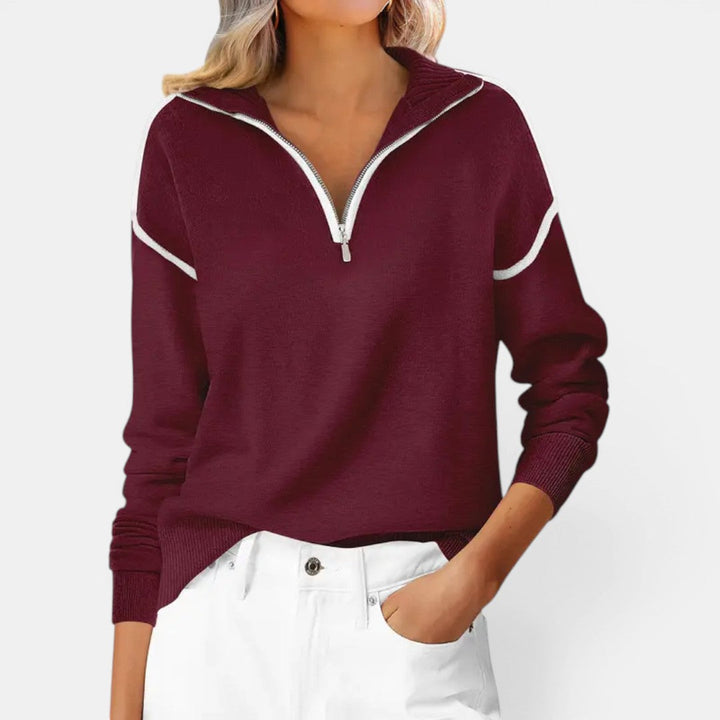 Zibby | Quarter Zip Pullover Sweater