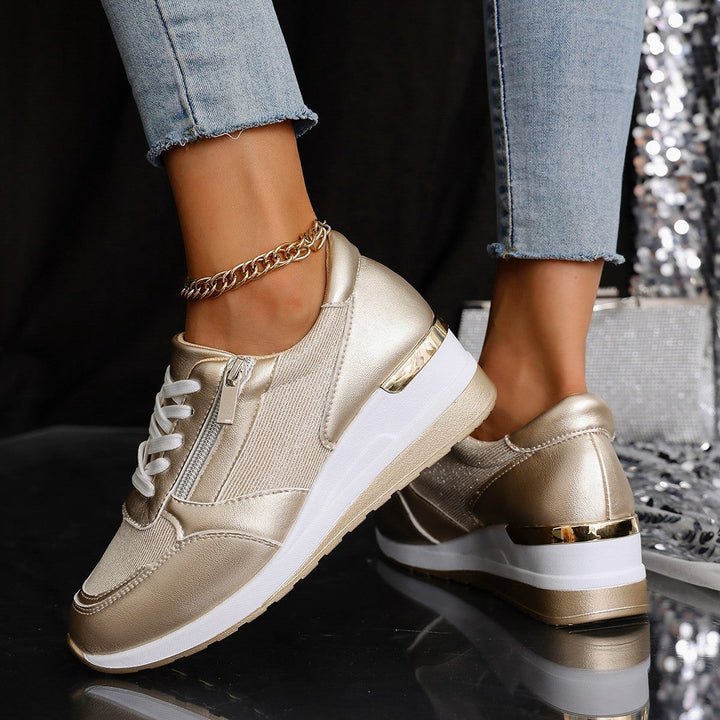 Mia | Lace-Up Side Sneakers