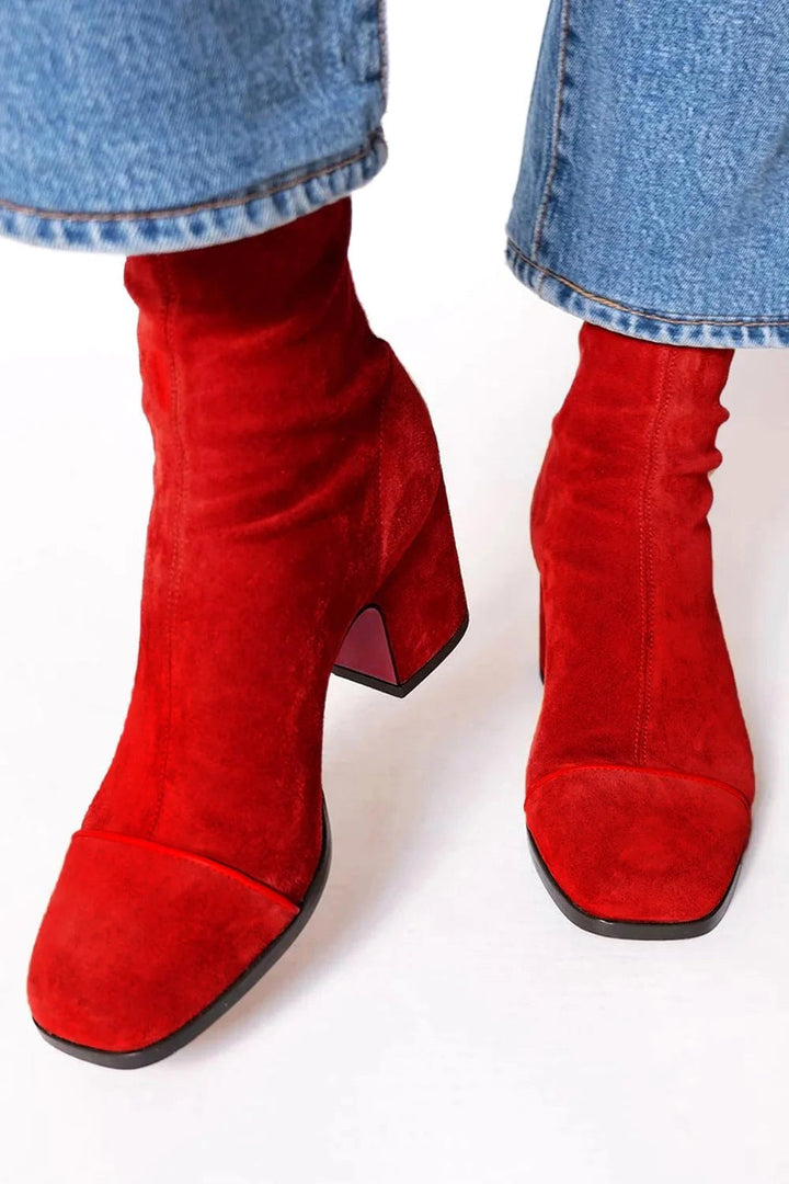 Hailey | Women's Square Toe Heeled Boots