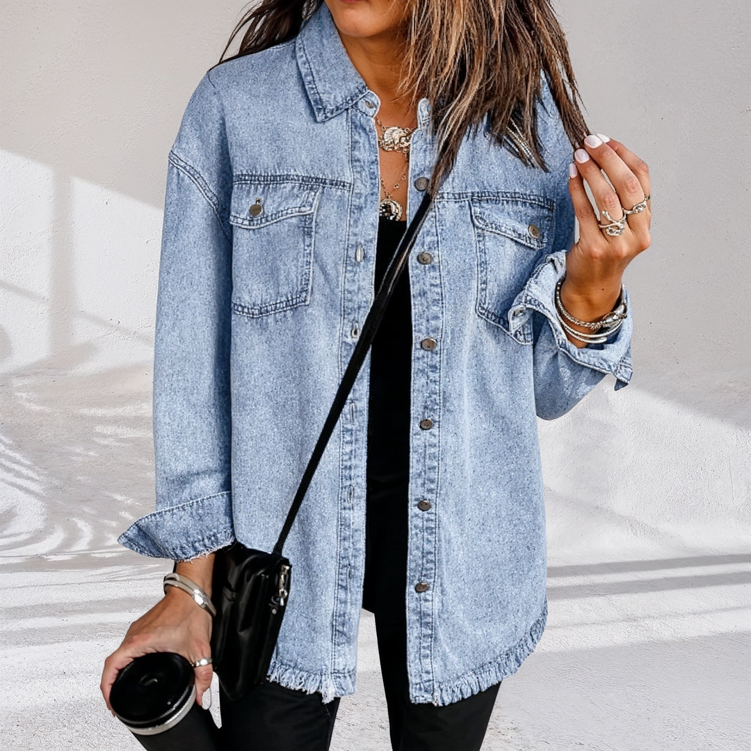 Hannah | Vintage Oversized Women's Denim Jacket