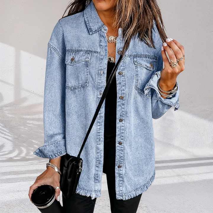 Hannah | Vintage Oversized Women's Denim Jacket