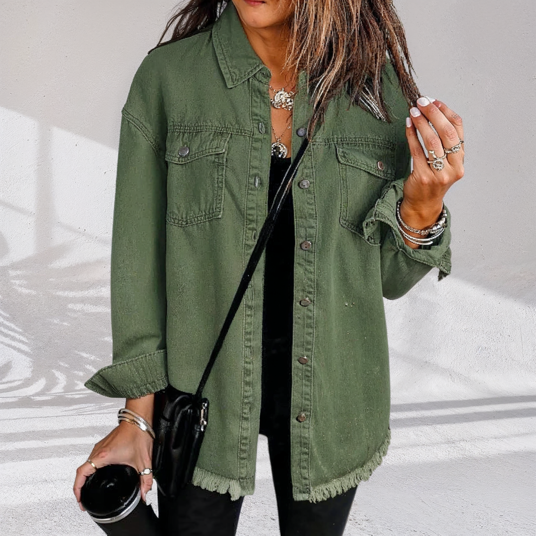Hannah | Vintage Oversized Women's Denim Jacket