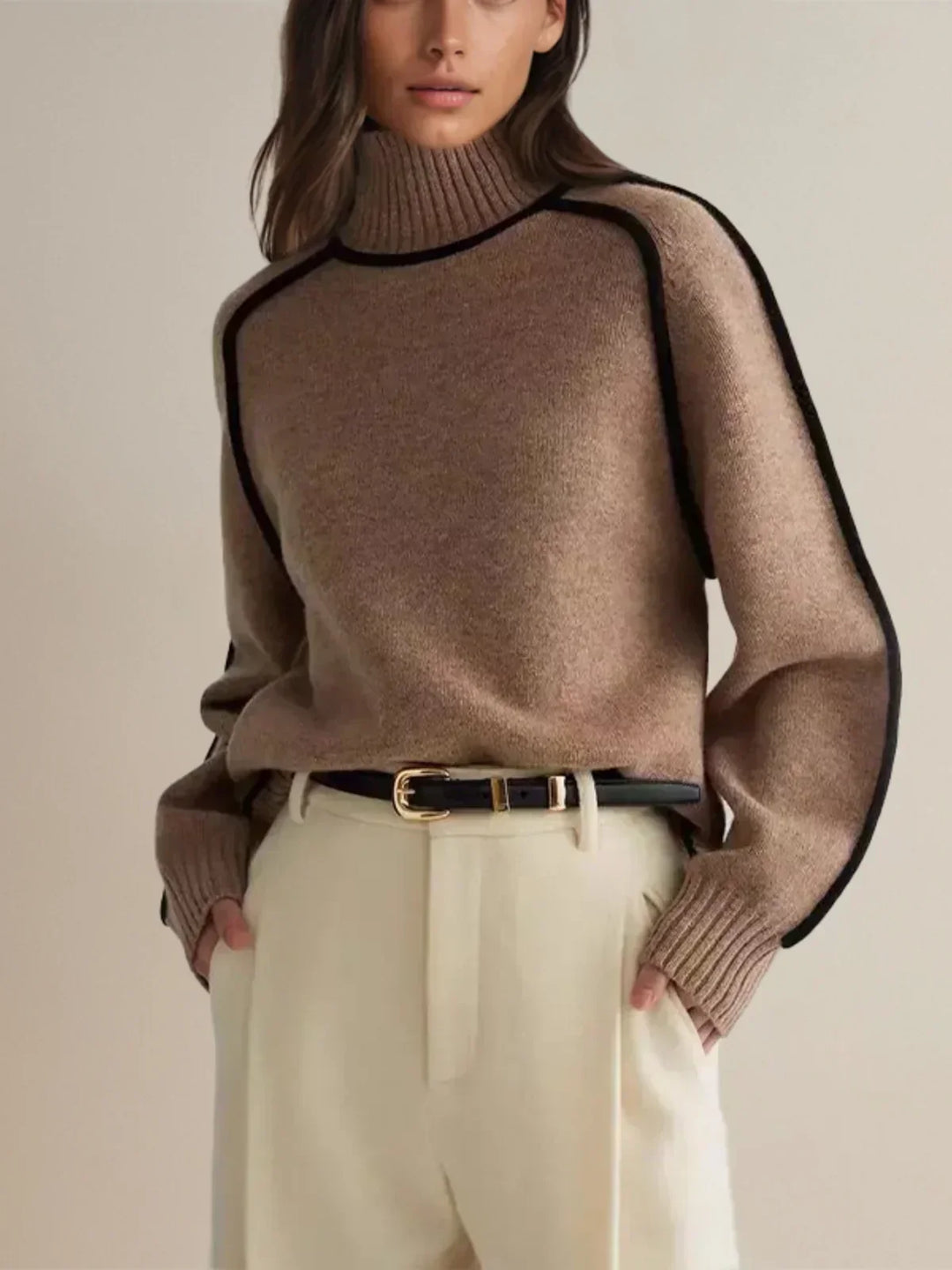 Sally | Women's Knit Turtleneck Sweater