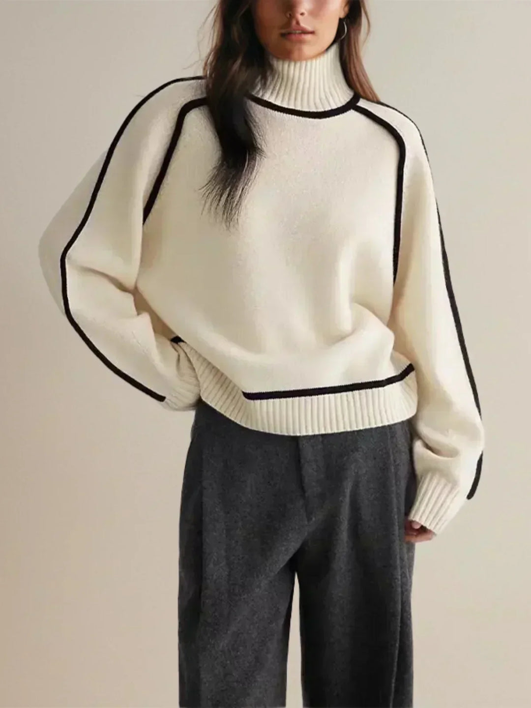 Sally | Women's Knit Turtleneck Sweater