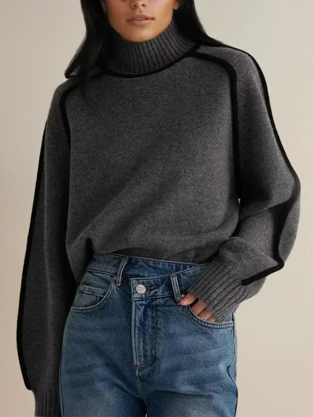Sally | Women's Knit Turtleneck Sweater
